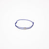 Bracelet bleu Pastille diamant or gris