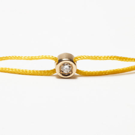 Bracelet jaune Pastille diamant or jaune