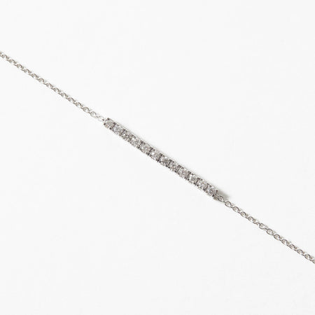 Bracelet Rivière de diamant en Or gris 18ct